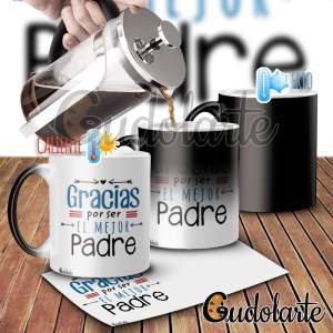 taza mágica personalizada padre