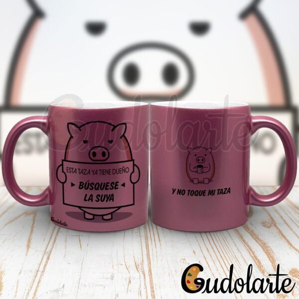 taza perlada personalizada búsquese la suya