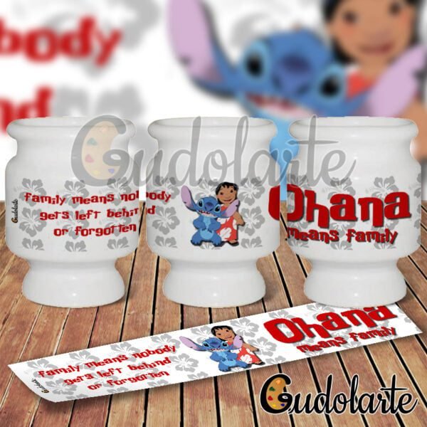 mate cerámica personalizado Stitch Ohana