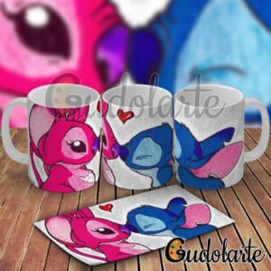 taza cerámica personalizada Stitch Oy Angel