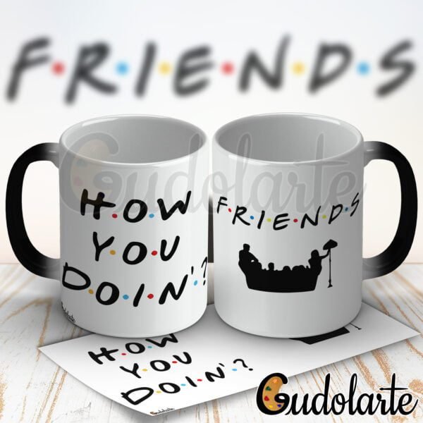 taza mágica personalizada Friends