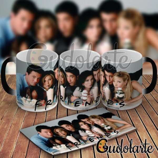 taza mágica personalizada Friends