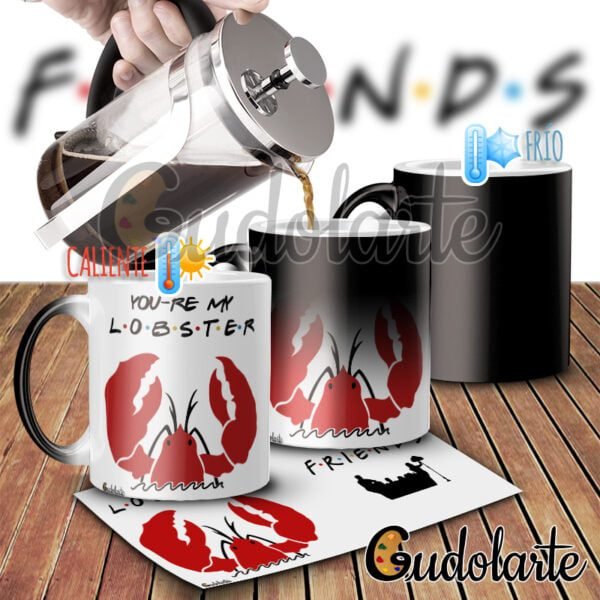 taza mágica personalizada Friends