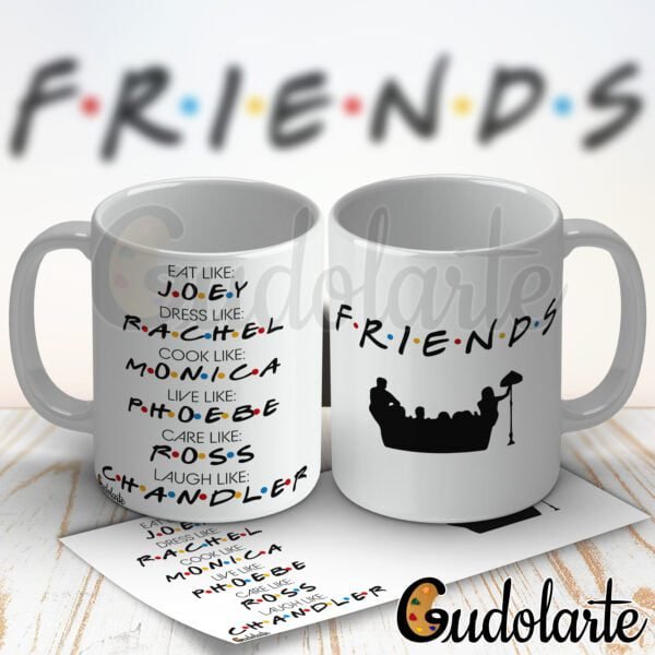 taza de cerámica personalizada Friends