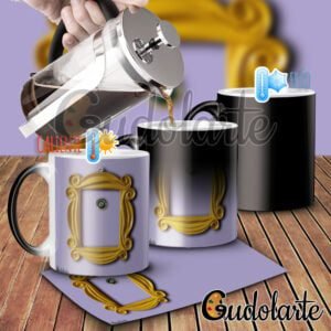 taza mágica personalizada Friends