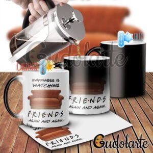 taza mágica personalizada Friends