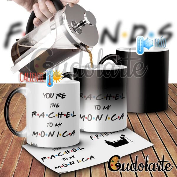 taza mágica personalizada Friends