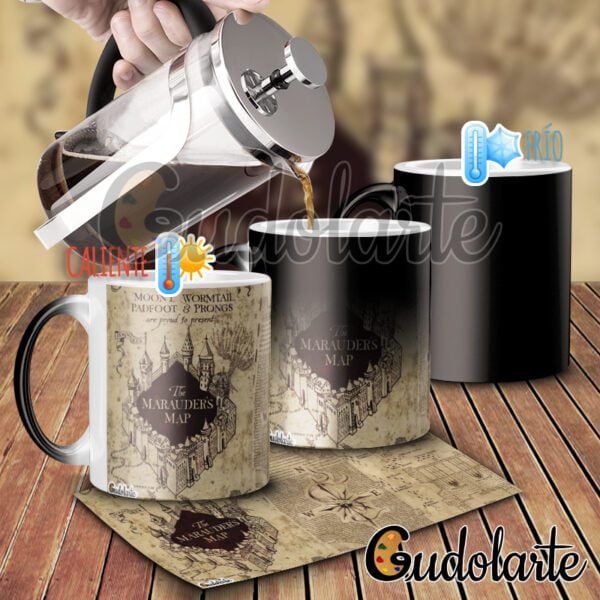 taza mágica personalizada Harry Potter