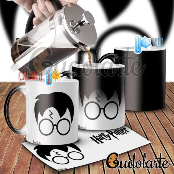 taza mágica personalizada Harry Potter