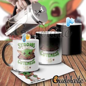 Taza mágica personalizada Yoda.