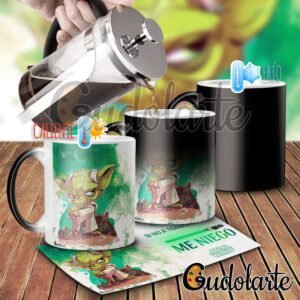 Taza mágica personalizada Yoda.