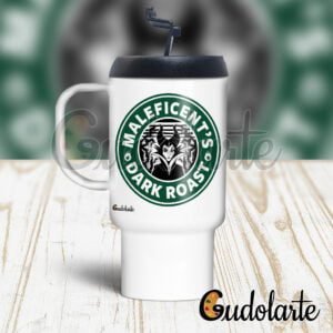 jarro plástico personalizado Maléfica Coffee