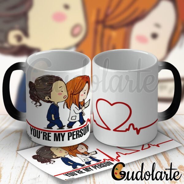 taza mágica personalizada Grey's Anatomy