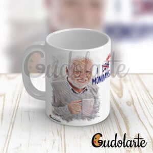 taza personalizada hide the pain