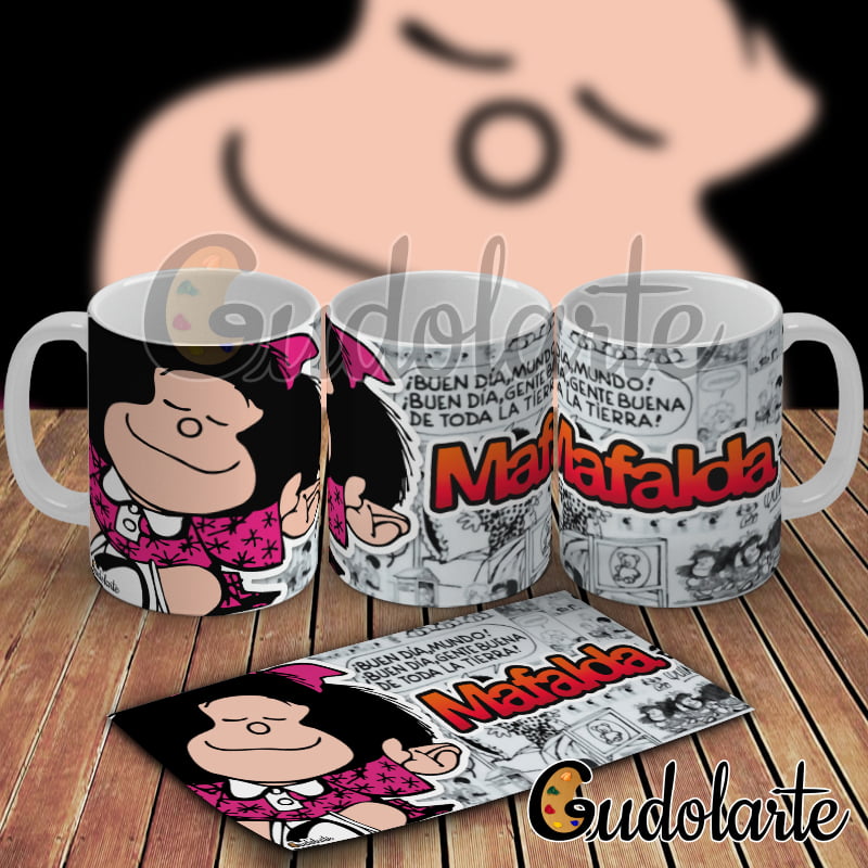 Taza cerámica personalizada Mafalda 01  Tazas personalizadas, remeras,  personalizados.