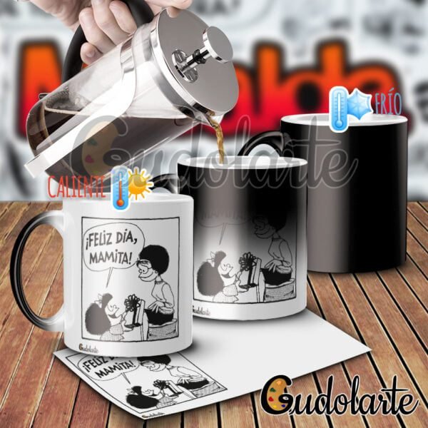 taza mágica personalizada Mafalda