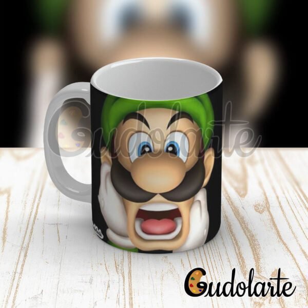 taza personalizada Luigi