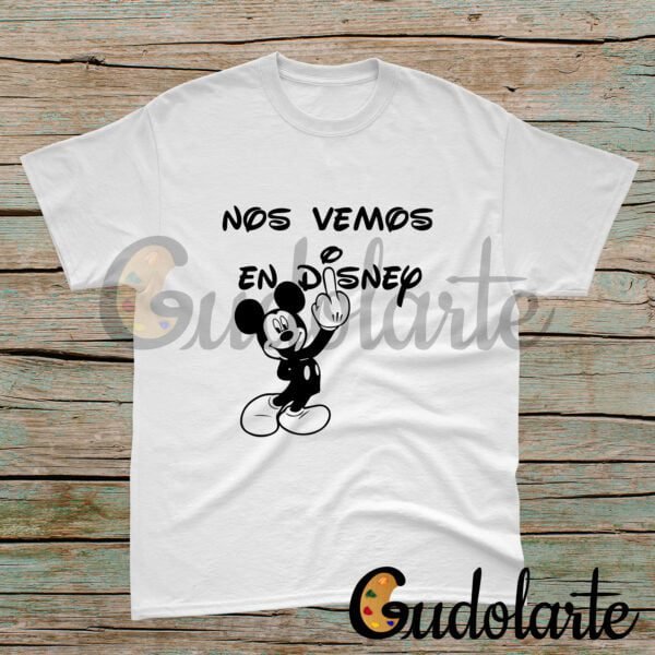 Remera unisex personalizada nos vemos en Disney