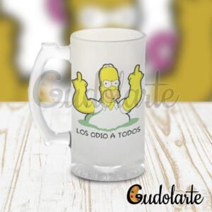 chopp personalizado Simpson los odio a todos