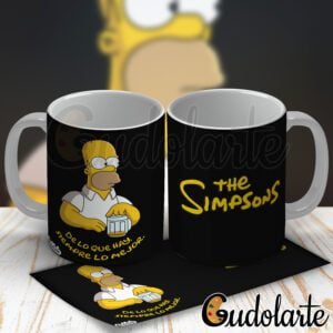 Taza personalizada Simpson cerveza