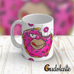 taza personalizada Simpson dona