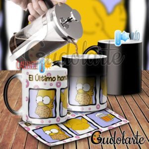 taza mágica personalizada Simpson el último hombre perfecto