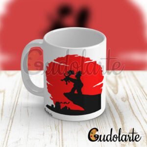 taza personalizada Simpson rey león