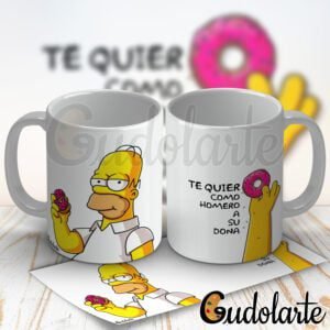 taza personalizada Simpson te quiero