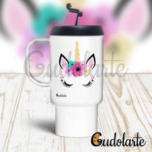 jarro plástico personalizado unicornio