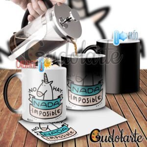 taza mágica personalizada unicornio