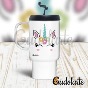 jarro plástico personalizado unicornio