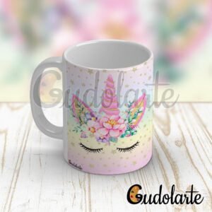 taza personalizada unicornio