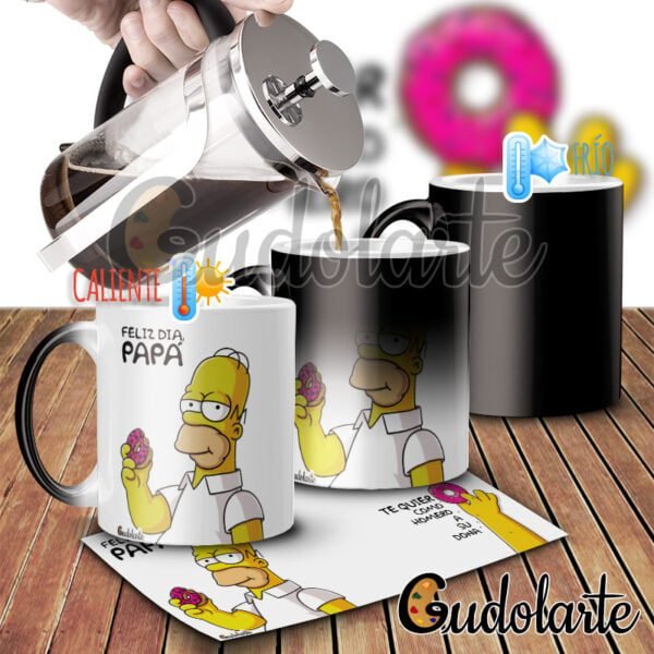 taza mágica personalizada padre