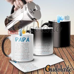 taza mágica personalizada padre