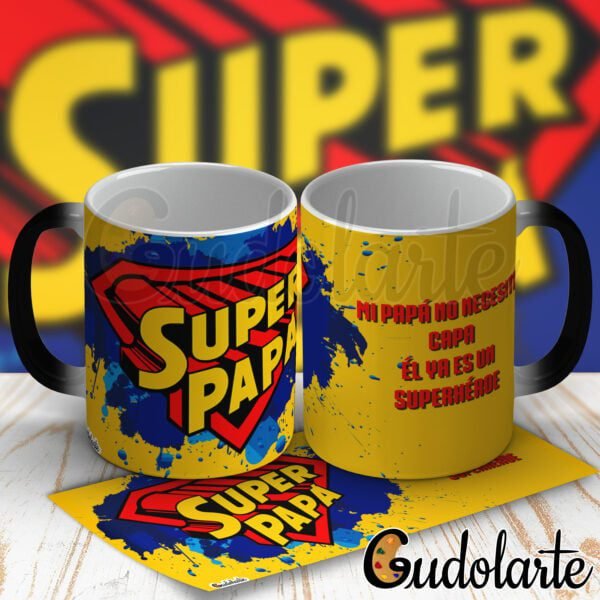 taza mágica personalizada padre
