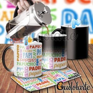 taza mágica personalizada padre