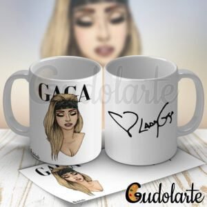 taza de cerámica personalizada Lady Gaga