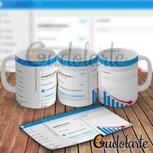 taza de cerámica personalizada mercado pago números rojos