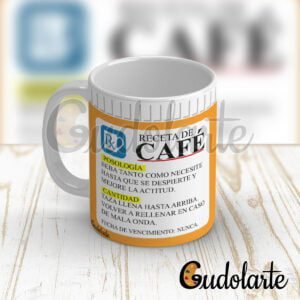 Taza de cerámica personalizada receta de café