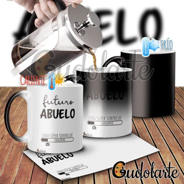 taza mágica personalizada abuelo