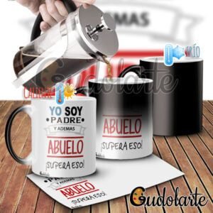 taza mágica personalizada abuelo