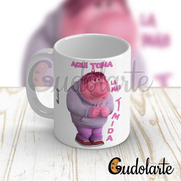 Taza cerámica personalizada IntensaMente la más tímida