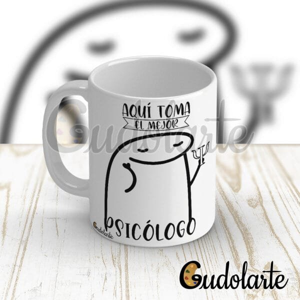 Taza cerámica personalizada Flork Psicólogo