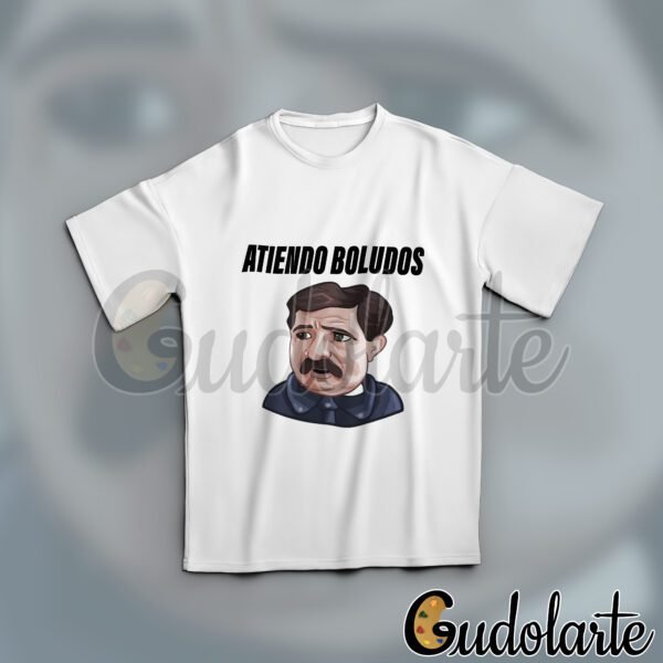 Remera unisex personalizada Atiendo Boludos